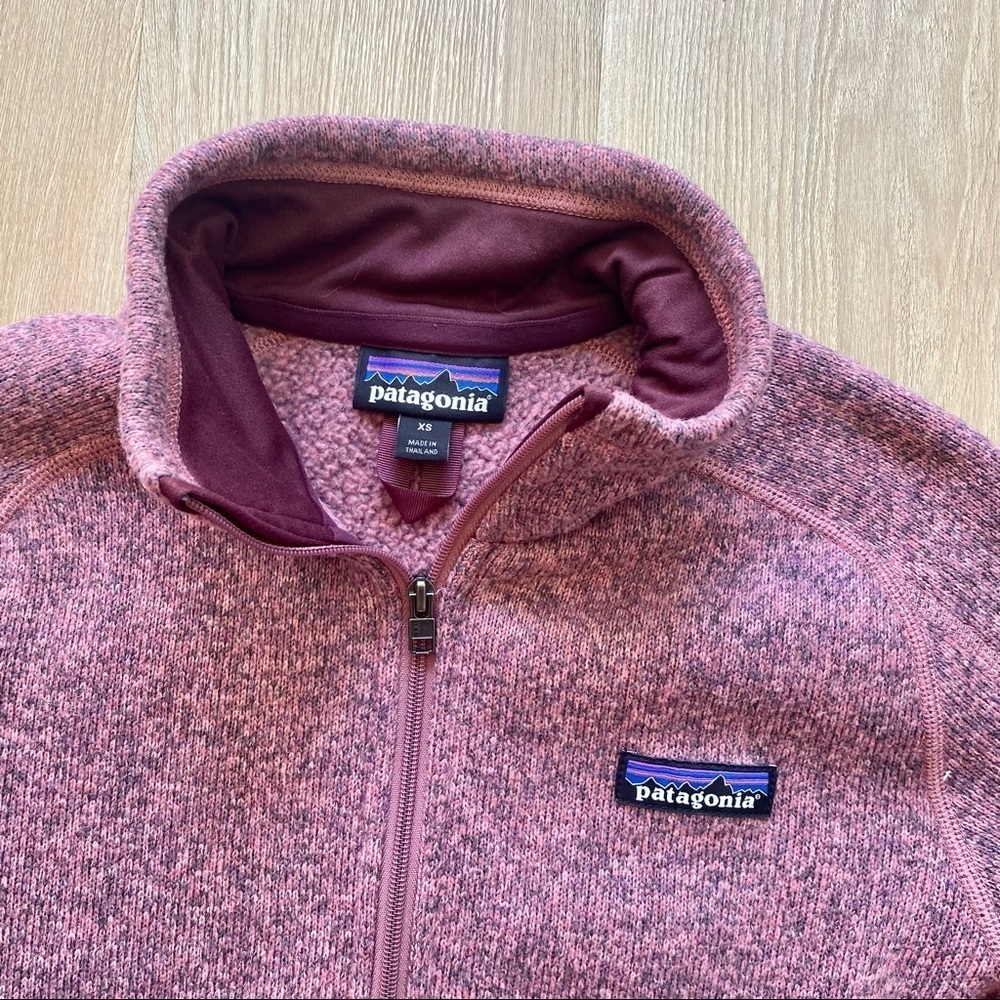 Patagonia Pink Quarter Zip Better Sweater - Picture 3 of 9